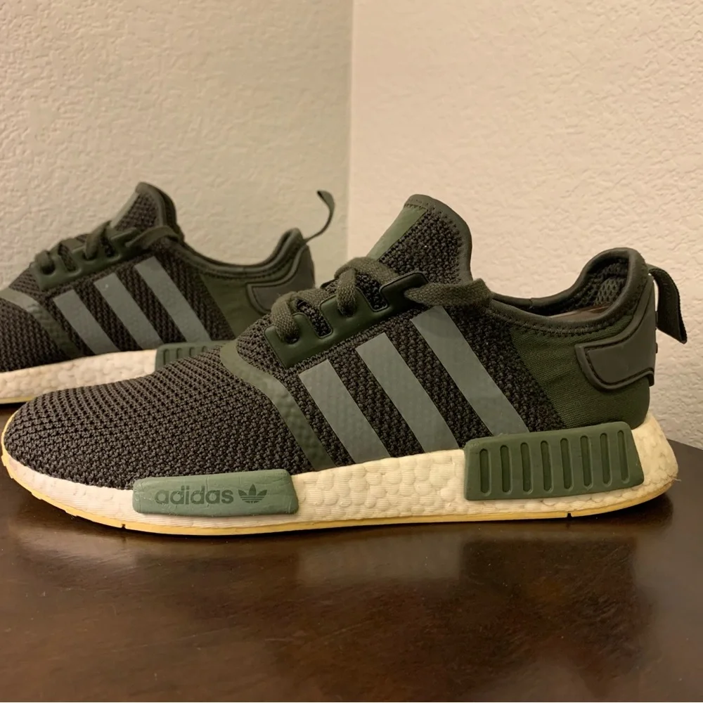 Adidas Boost NMD R1 Night Cargo sneakers green Shoes Athletic Men's Size 11.5